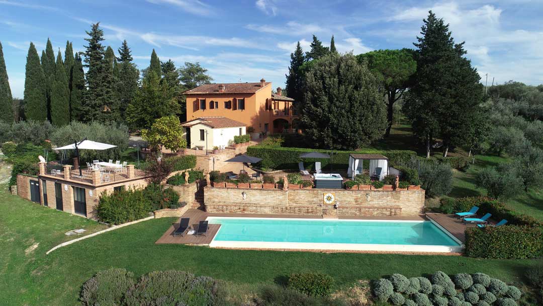 villa bellavista swimming pool terrace - Timeless Tuscany rental