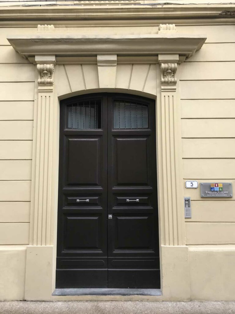 Timeless Tuscany headquarter building entrance in Empoli